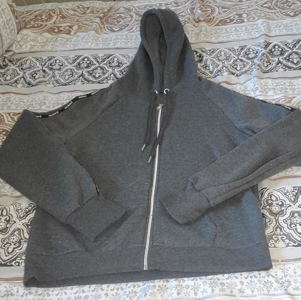 Bebe Dark Gray Zip-Up Hoodie